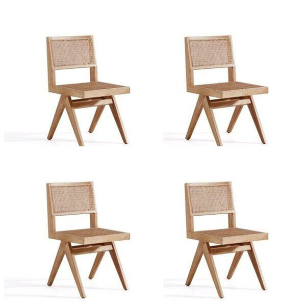 Designed To Furnish Hamlet Dining Chair, Nature Cane, 4PK DE3589701